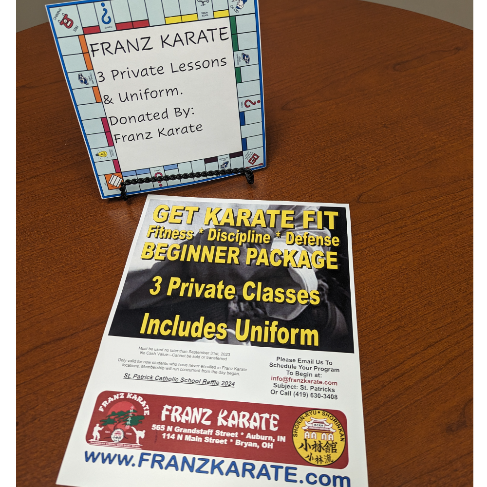 Franz Karate certificate
