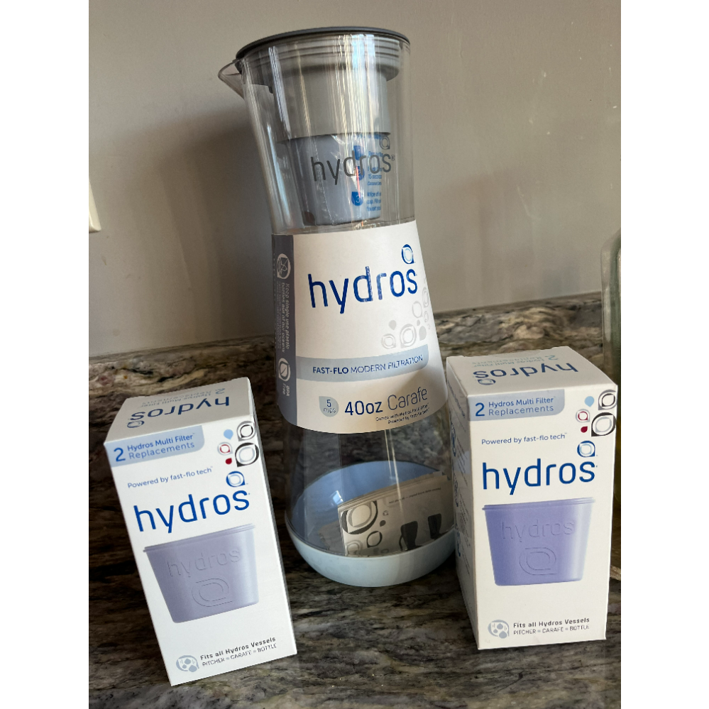 Hydros Filtration Carafe with extra filters