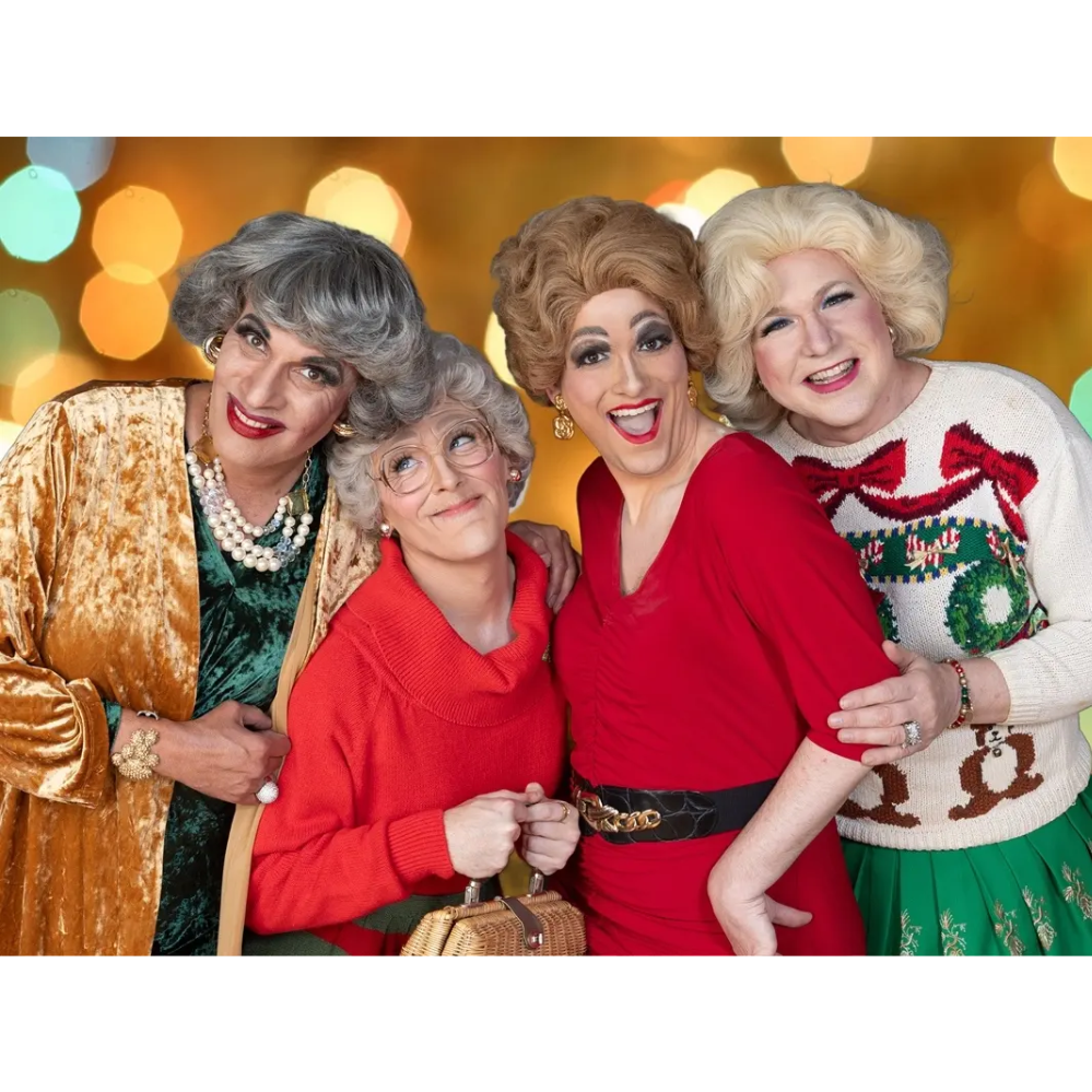 Two VIP admission tickets to THE GOLDEN GIRLS SAVE XMAS: A LOST EPISODES PARODY, a Hell in a Handbag Production, Directed by David Cerda