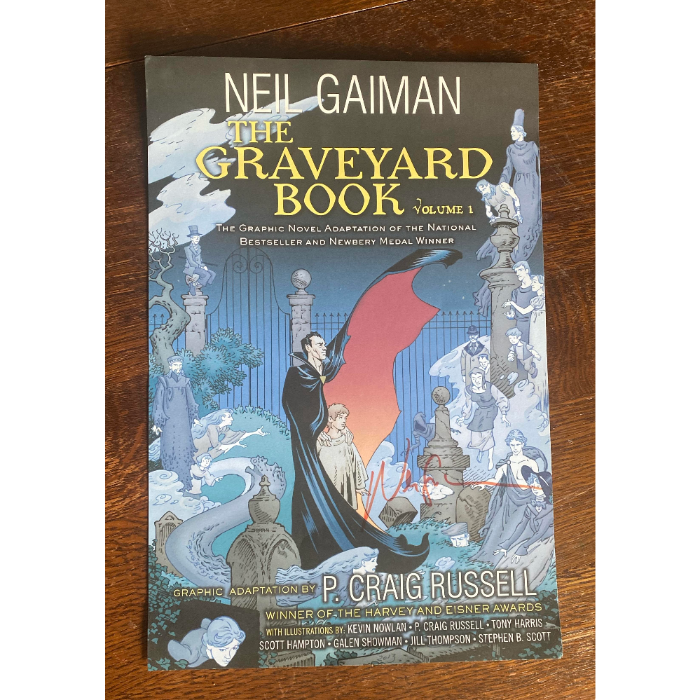 Signed copy of THE GRAVEYARD BOOK by Neil Gaiman