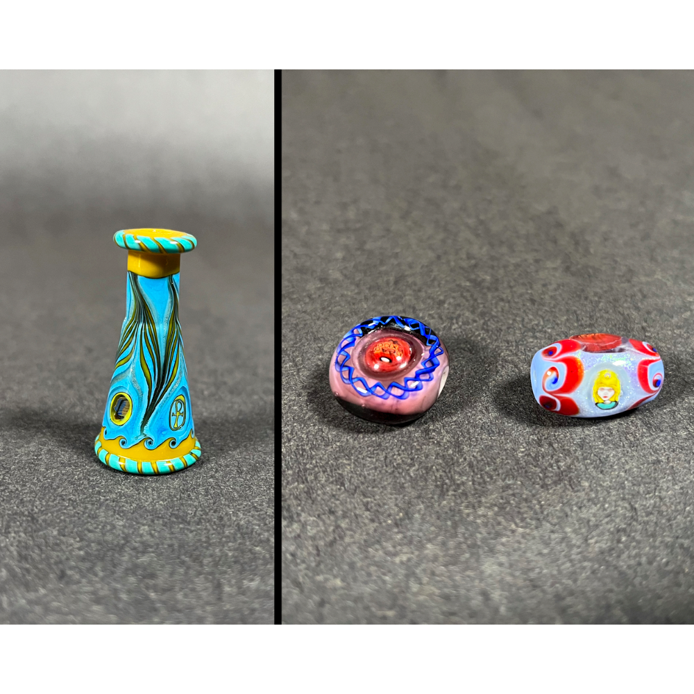 3 Glass Beads Handmade by Brian Kurkvliet