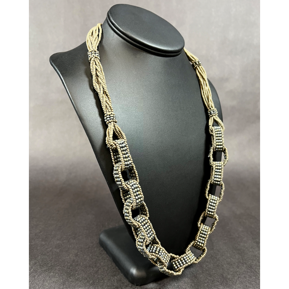 Beaded Chain Link Necklace