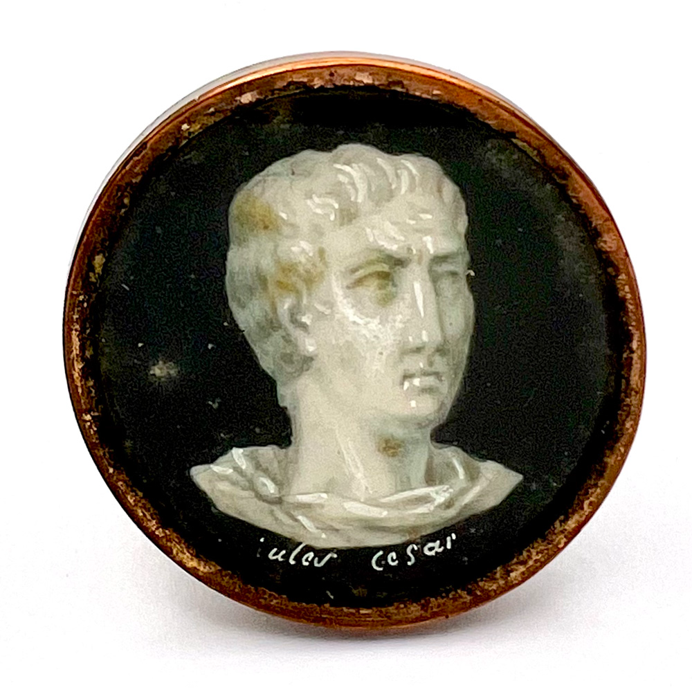 RARE 18th c. button of Julius Cesar.