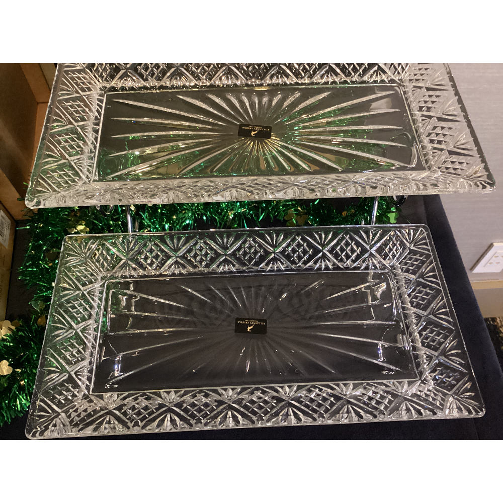 Killarney crystal double tray