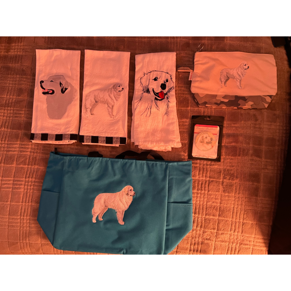 Pyr bags with hand towels and car coaster