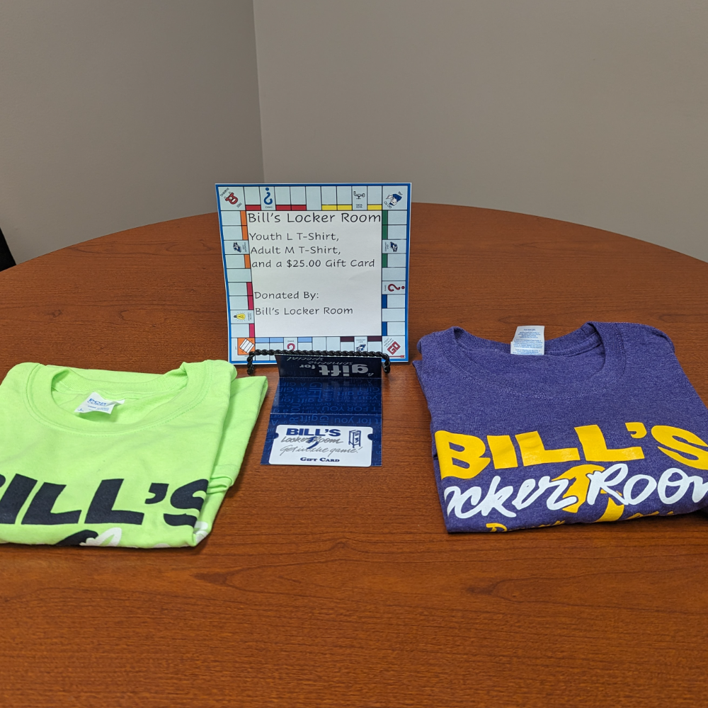 Bill's Locker Room T-shirts and Gift Card