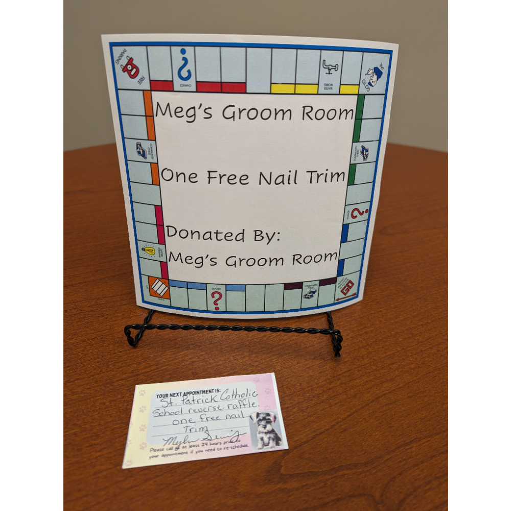 Meg's Groom Room Nail Trumming