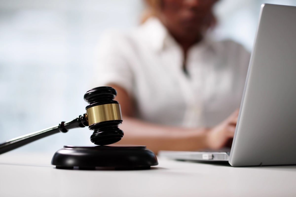 auction gavel on table