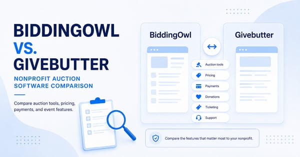BiddingOwl vs. Givebutter nonprofit auction software comparison