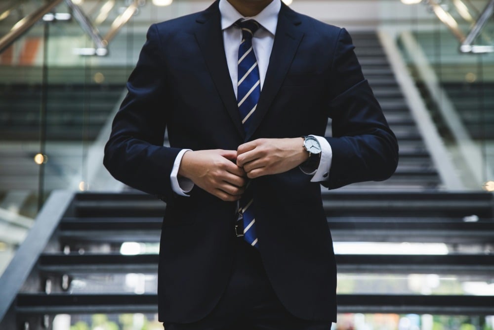 Business man in suit