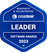 crozdesk-nonprofit-volunteering-software-leader-badge