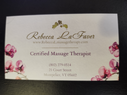 Rebecca LaFevre Massage Therapy